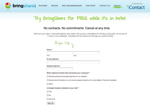 BringShare on Prefinery